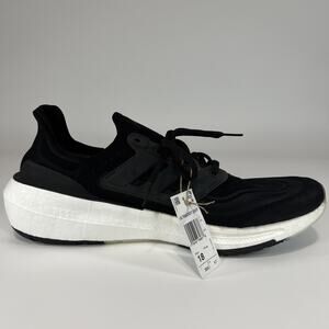 Adidas Ultraboost Light Mens Size 18 Running Sneakers Core Black White GY9351